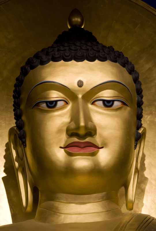 Buddha statue face